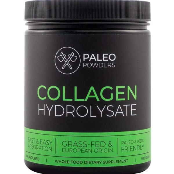Paleo Powders hidrolizuotas natūralus galvijų kolagenas, 500 gr.