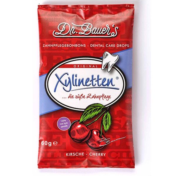 Dr. Bauer‘s ksilitolio pastilės vyšnių skonio, 30 vnt.