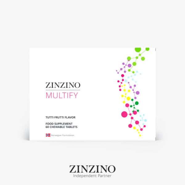 Zinzino Multify kramtomieji vitaminai vaikams, 60 vnt.