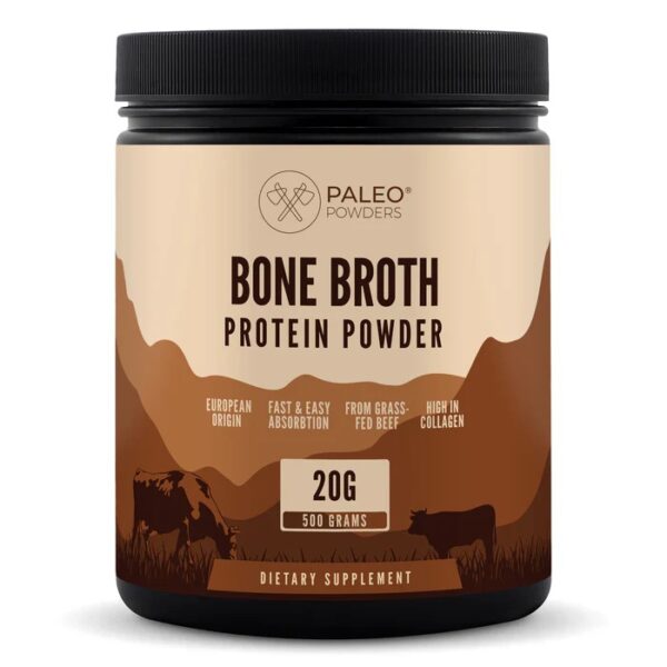Paleo Powders kolagenas, jautienos kaulų sultinys, 500 gr.