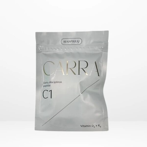 CARRA C1 Vitamin D3 + K2, 60 kaps.+1 vnt.
