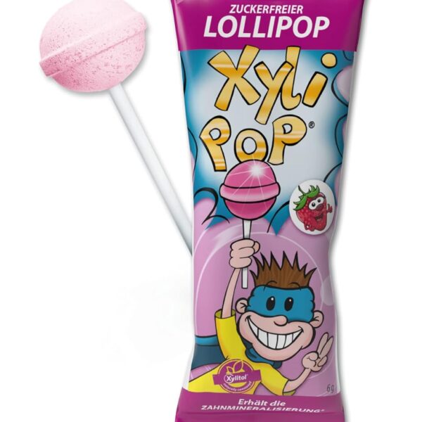 XyliPOP ledinukas su ksilitoliu braškių skonio, 1 vnt.