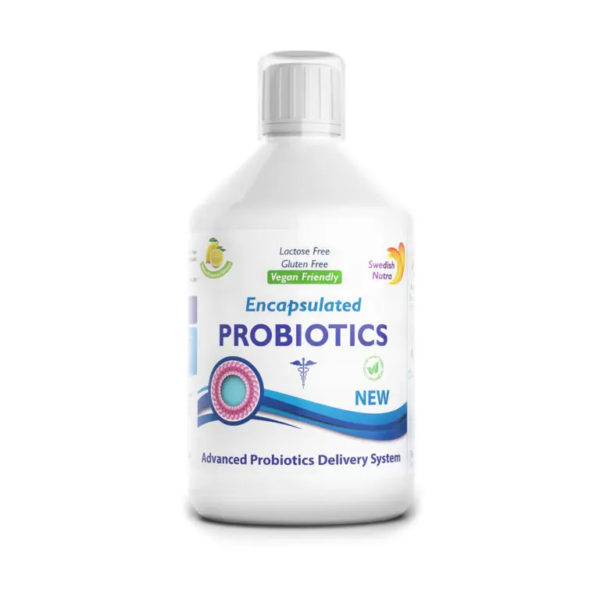 Swedish Nutra skysti probiotikai su vitaminu C, 500 ml.+1 vnt.