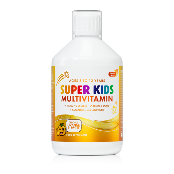 Swedish Nutra Super Kids Multivitamin Skysti multivitaminai vaikams, 500 ml. +1 vnt.