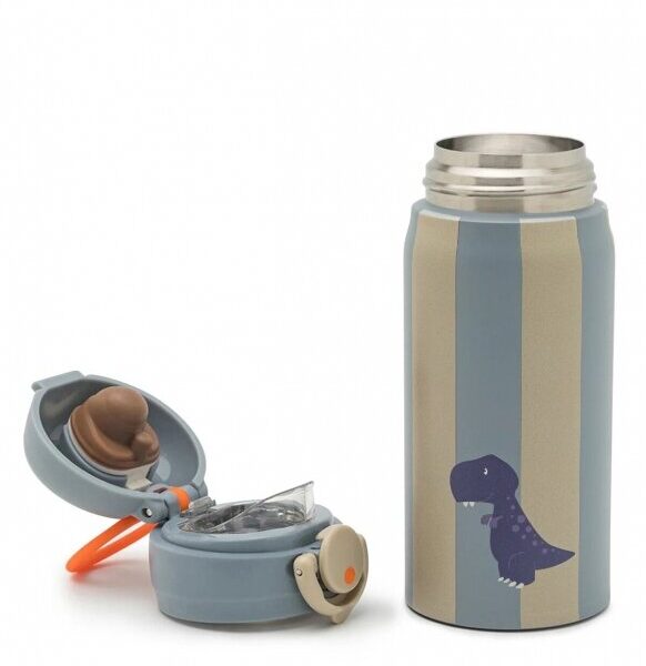 NOUI NOUI nerūdijančio plieno termo gertuvė Dinozauras, 350 ml.