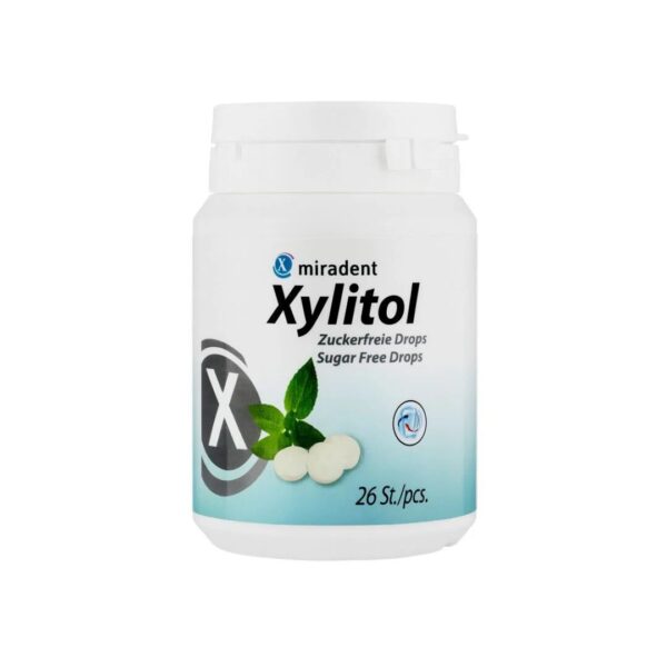 XYLITOL becukrės pastilės su ksilitoliu mėtų skonio, 26 vnt.