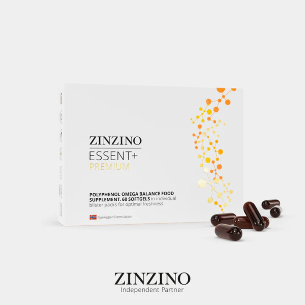 ZINZINO Essent+ Premium Omega-3 kapsulės, 60 vnt.