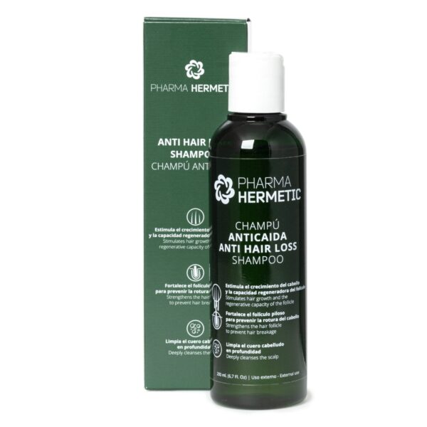 Pharma Hermetic šampūnas nuo plaukų slinkimo be sulfatų, 200 ml.